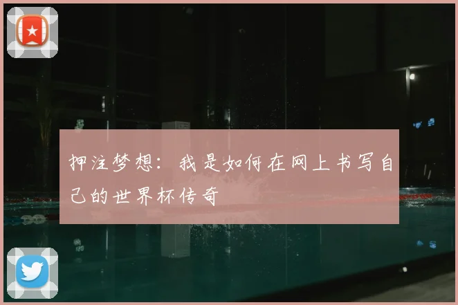 押注梦想：我是如何在网上书写自己的世界杯传奇